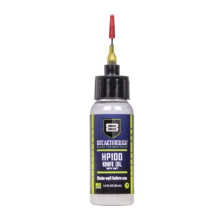 Breakthrough Clean Technologies HP100 Knife Oil w/ Sub-Micron Technology (SMT), 1oz Bottle w/ Needle Tip Applicator, Clear