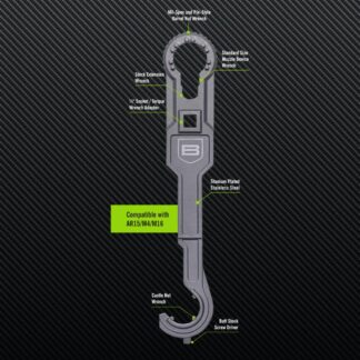 Breakthrough Clean Technologies Modern Sporting Rifle Armorer's Wrench, A/R 15, Black